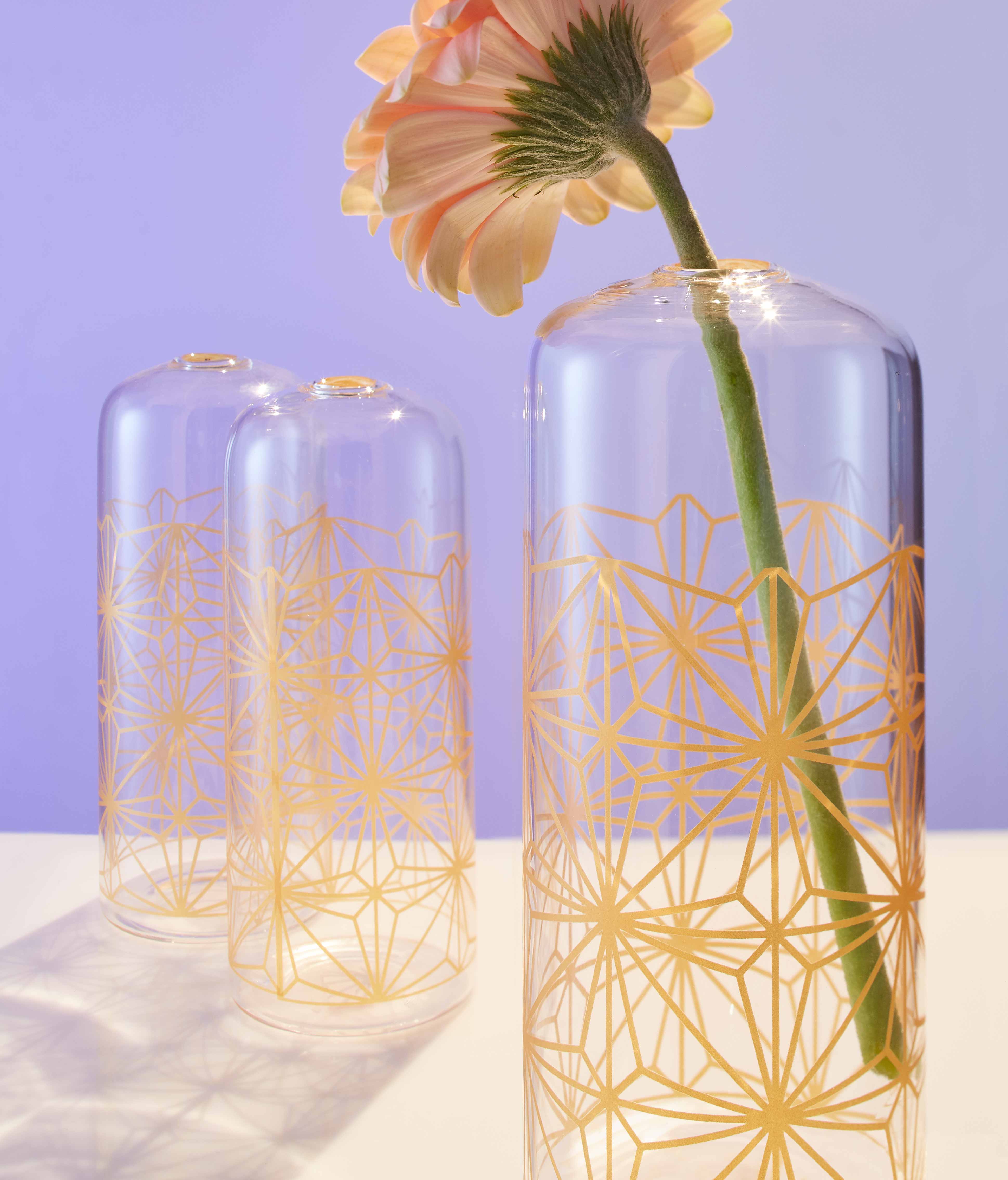 Glass flower vases